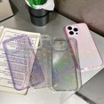 thumbnail image 3 of ORUYROP Compatible with iPhone 14 Pro Max Case (No Fit iPhone 14 Plus), Holographic Laser Bling Heart Pink Soft & Flexible TPU and Hard PC Shockproof Cover Women Girls Phone Case (Heart/Clear), 3 of 7