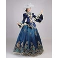thumbnail image 4 of KEMAO Rococo Victorian Renaissance Costumes Baroque Marie Antoinette Dresses Historical Period 18th Century Dress, 4 of 5