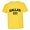 Yellow, variant on PleaseMeTees™ Toddler Dallas 214 Area Code Distressed HQ Tee