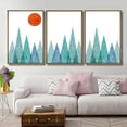 thumbnail image 3 of IDEA4WALL 3 Piece Framed Canvas Wall Art for Living Room, Bedroom Nordic Simple Style Canvas Prints for Modern Home Decoration Ready to Hang, 3 of 4