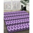 thumbnail image 3 of Ahgly Company Machine Washable Indoor Rectangle Transitional Violet Purple Area Rugs, 8' x 10', 3 of 7