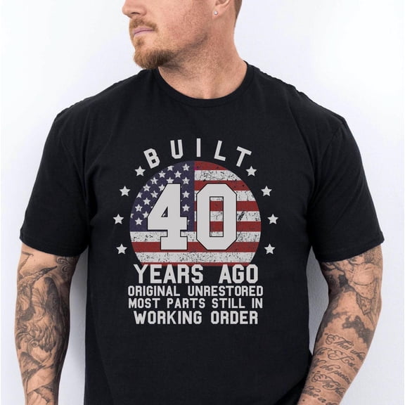 Built 40 Years Ago Shirt, Vintage 1985 Shirt, 1986 Born İn, 40Th Birthday, Turning 40