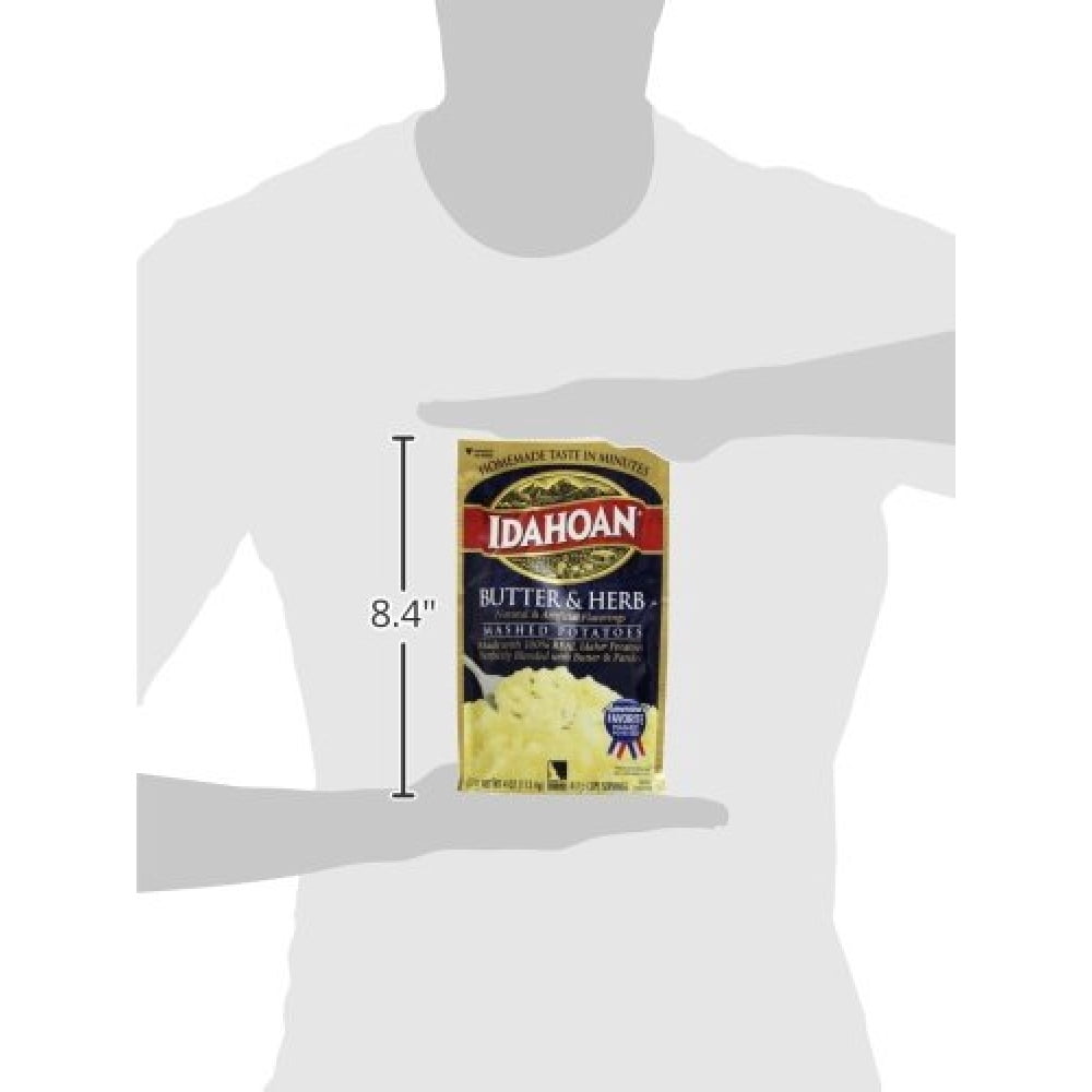 Idahoan Butter & Herb Mashed Potatoes 4 oz. (Pack of 10)