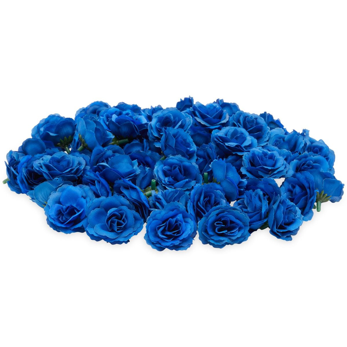 Camellia Blue Green Flowers Head 10-100Pack Artificial 2 Inch Silk Rose Flowers Heads for Wedding Decorations Baby Showers DIY Crafts