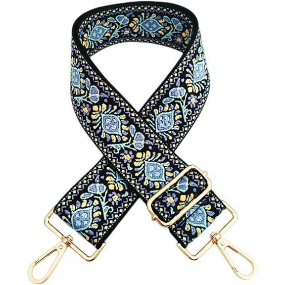 Kukuzhu Jacquard Woven Purse Strap Replacement Crossbody Strap Handbag Guitar Strap Adjustable Wide Shoulder Strap