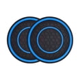 thumbnail image 1 of Soumake 2Pcs Car Cup Coasters Heat-Resistant Non-Slip Design Waterproof Groove Pattern Universal Cup Holder Automobile Interior Accessories, 1 of 8