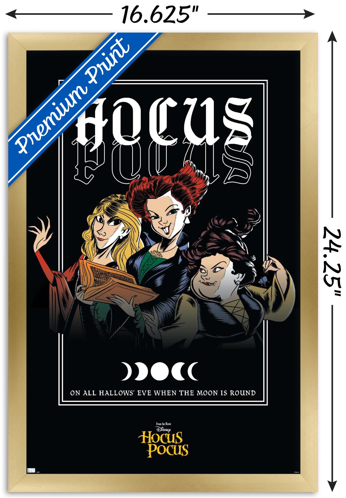 Disney Hocus Pocus - Moon Wall Poster, 14.725" x 22.375" Framed
