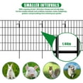 thumbnail image 3 of 10 Pack Garden Fence Animal Barrier Fencing 1.44 inch Spacing Total 10.8ft (L) x 24in (H) Rustproof Metal Wire Yard Blocker Rabbit Dog Fence Border for Outdoor Flower Bed Decor Black, 3 of 8