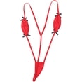 thumbnail image 4 of RUNQHUI Womens One Piece Extreme Mini Sling Shot Thong Swimsuit High Cut G String Swimwear Type A Red One Size, 4 of 5