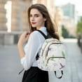 thumbnail image 6 of FORMRS Mini Backpack Purse for Women Travel Daypack Casual Shoulder Bag, Purple Birds, 6 of 7
