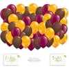 Andaz Press Autumn Assorted 50 Pack Latex Balloon Bouquet Set, Thanksgiving Party Supplies