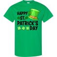 thumbnail image 3 of Inktastic Happy St. Patrick's Day Green Hat and Clovers T-Shirt, 3 of 5