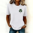 thumbnail image 2 of Posijego Womens St Patricks Day Shirts Clover Graphic T-Shirts Summer Casual Short Sleeve Pullover Tee Tops for Women, 2 of 5