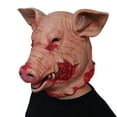 thumbnail image 1 of Disfraz de látex Mask Horror con cabeza de cerdo para Halloween y carnaval, 1 of 1