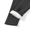 thumbnail image 4 of KEINXS Women Fleece Lined Leggings Elastic High Waist Comfy Fuzzy Plush Thick Lined Tight Pants Winter Warm Wool Bottoms, 4 of 6