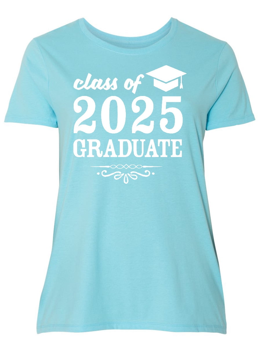 Inktastic Class Of 2025 Graduate With Graduation Cap Womens Plus