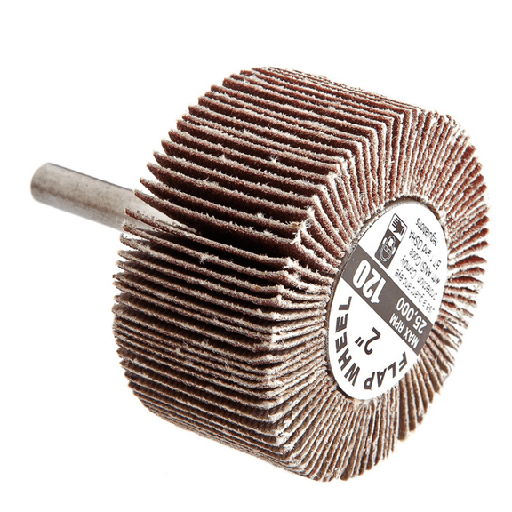 Forney Industries Forney 60186 Flap Wheel, Shank Mounted, 2 in x 1 in, Grit: 120