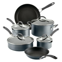 Circulon A1 Scratch Defense 10 Piece Nonstick Aluminum Pot and Pan Set, Cast Stainless Steel
