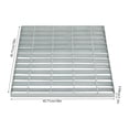 thumbnail image 4 of Vintoro 18in Steel Drain Grate, 2645.55 Lbs Modern Silver Drain Cover, Square Drainage Grates, Outdoor, 4 of 18
