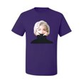 thumbnail image 2 of Wild Bobby, Hip Marilyn Monroe Portrait Classic Beauty Pose, Famous People, Men Graphic Tee, Purple, Large, 2 of 4