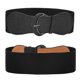 thumbnail image 4 of Wide Women Waist Belt Stretchy Cinch Belt Leather Elastic Belt for Ladies Dress DecorationBlack, 4 of 5
