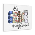 thumbnail image 4 of Scripture Walls 2 Corinthians 12:9 His Grace is Sufficient Bible Verse Canvas Christian Wall Art Ready to Hang Unframed, 4 of 13