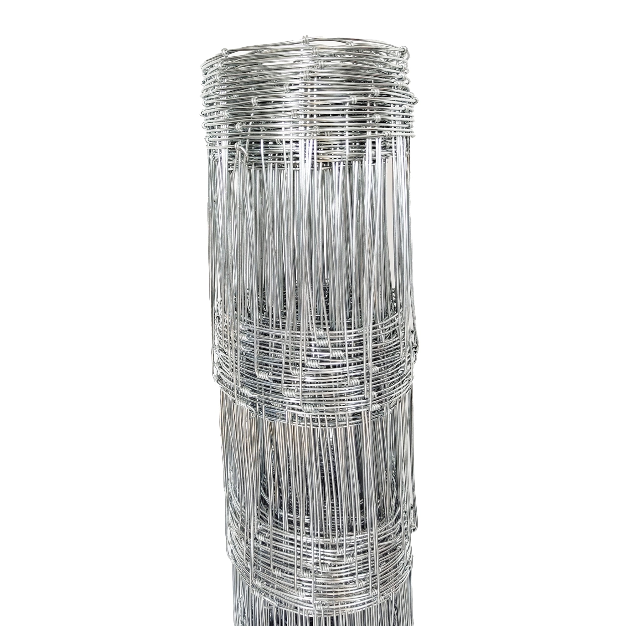 Miniyam 4ft x 328ft - 14 Gauge Heavy Galvanized Steel Field Fence Roll for Cattle, Horses, Deer, Goats, Hogs, and Livestock Pasture