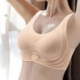 thumbnail image 2 of Siilsaa Bralettes for Women Womens Sport Seamless Racerback Sports Bra Beige,XL, 2 of 5