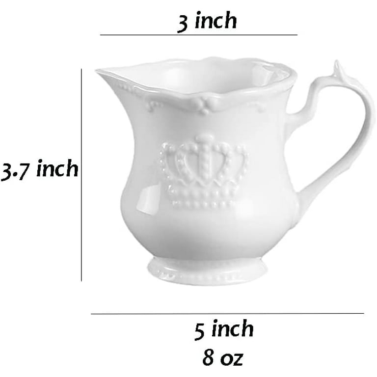 8oz Ceramic Creamer Pitcher White - Threshold™