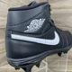 thumbnail image 3 of N I-K-E Jo r-dan 1 Mid TD Black White Football Cleats DS Size 10.5 (FJ6805-001), 3 of 6