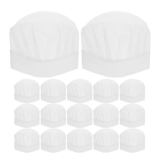Zehuanyu 25 Pcs Mini Hat Kids Chef Hat Baby 25.00X20.00X0.10CM White