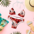thumbnail image 6 of Valentine's Day Love Swimsuit Women Bikini Set with Detachable Sponge & Adjustable Strap, Two-Pack Ideal for Beach & Pool Parties, 6 of 6