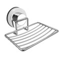 thumbnail image 1 of Bewildely Jabonera con ventosa de acero inoxidable, bandeja de drenaje para jabón, baño, cocina, agujero libre, soporte profesional para Juegos de accesorios de baño, 1 of 6