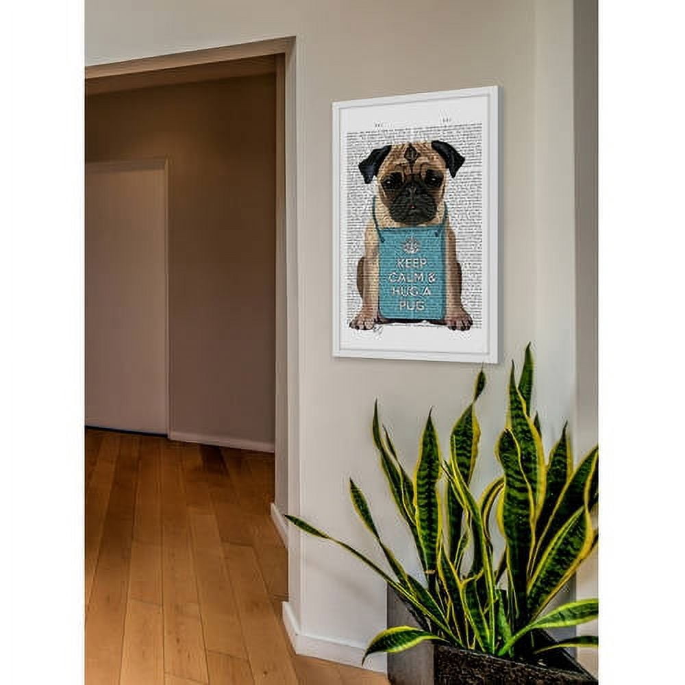 Marmont Hill "Hug a Pug" Framed Painting Print