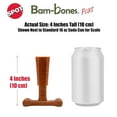 thumbnail image 5 of SPOT Bam-Bones Plus T Bone Dog Chew Toy for Moderate to Aggressive Chewers, 4", Beef Flavor, For Adult Dogs & Teething Puppies Under 30lbs, Non-Splintering, 5 of 15