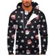 thumbnail image 1 of Sudadera Para Hombre Sudaderas Con Capucha de Moda Sudadera Con Cremallera Casual Estampado de Navidad Deportes Fitness Pullover Media Cremallera Odeerbi  ODB179893, 1 of 5