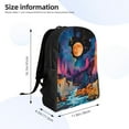 thumbnail image 4 of Disketp Fantasy Cosmic Landscape Mochila Unisex de Apertura Lateral Completa, Mochila para Laptop para Escuela, Trabajo y Viajes, 4 of 8