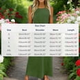 thumbnail image 3 of DeHolifer Summer Maxi Dresses for Women,Sleeveless A Line Flowy Long Dress, Breathable Summer Beach Vacation Outfits Army Green 2XL, 3 of 5