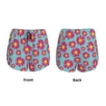 thumbnail image 3 of Pofeuu Daisies Flowers Print Women's Athletic Shorts Running Workout Shorts Tummy Control Quick Dry Gym Shorts with Pockets Double layer sports shorts-X-Large, 3 of 7