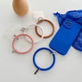 thumbnail image 3 of Inteprter Cadena para teléfono móvil para hombres y mujeres, resistente al agua, Color sólido, Universal, Flexible, anillo antipérdida, cordón de Teléfono y Comunicación Gris azulado, 3 of 6