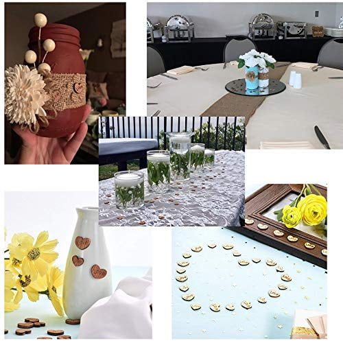 Details about   Goldenlight 500Pcs Rustic Wooden Love Heart Wedding Table Scatter Decoration For 