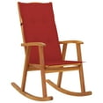 thumbnail image 1 of vidaXL Rocking Chair with Cushions Solid Acacia Wood, 1 of 10