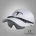 thumbnail image 1 of Baseball cap, white with integrated sunglasses, 1 of 4
