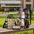 thumbnail image 2 of ZUXONGSY Soccer Print sStadium Approved Clear Backpack Set, 3 Piece Heavy Duty Transparent Bags with Lunch Bag & Pencil Case, for Concerts, Sports, Work, School, 2 of 5