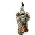 thumbnail image 3 of Elephant Statue, Lucky Elephant Statue Sculpture Wealth Figurine Gift Home Decoration (Rattan, Left), 3 of 5