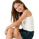 thumbnail image 3 of Camisolas de cuello redondo para niños, linda camiseta con estampado tridimensional y tirantes finos, cuello redondo, para niños, parte superior de poliéster para niños, 3 of 4