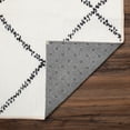 thumbnail image 5 of My Magic Carpet Machine Washable Rug Medina Moroccan Diamond Ivory 3' X 5' 3' x 5', 5 of 6