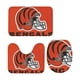 thumbnail image 4 of Juego de 3 alfombras de baño del equipo Bengals, alfombra antideslizante para baño, 31,5 x 20 pulgadas, 4 of 7