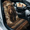 thumbnail image 2 of FOR U DESIGNS Tribal Bear Geometric Print Car Seat Cover Towel Seat Covers Universal Car Accessories Seat Protector for SUV Trucks, Portable Running Towel for Gym Outdoor, 2 of 7