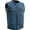Blue, variant on - No Limit - Men's Motorcycle Biker Riding Blue Denim Vest - Large